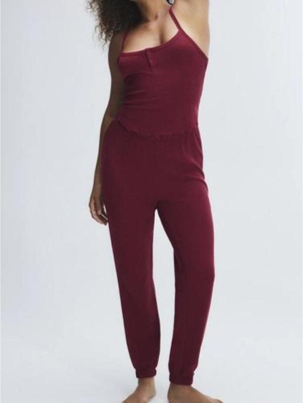 Savage x Fenty Women's Burgundy and Red Jumpsuit